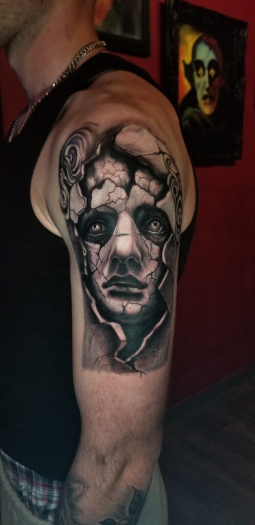 Sleeve in progress